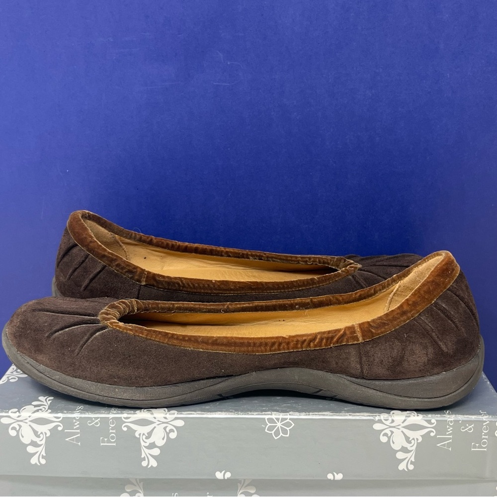 L.L. Bean Velvet Suede Skimmer Ballet Flats 8.5
